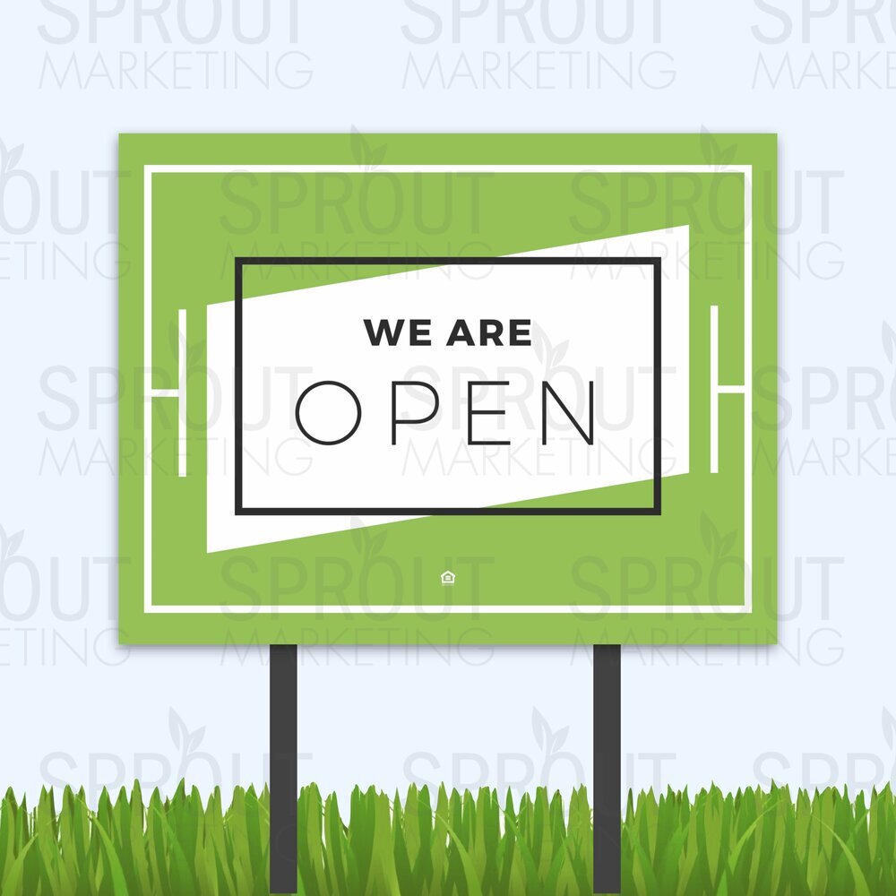 Bandit Sign: Modern We're Open [61953]