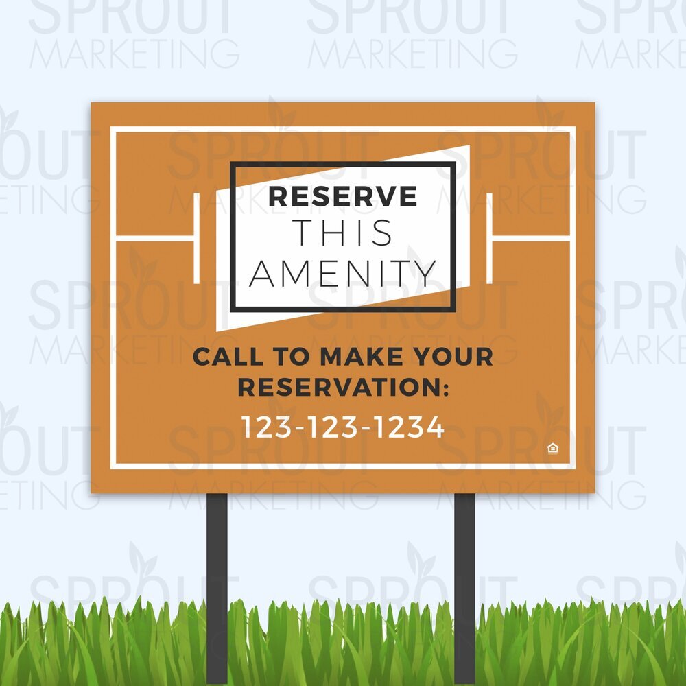 Bandit Sign: Modern Reserve Amenity by Phone [25596]