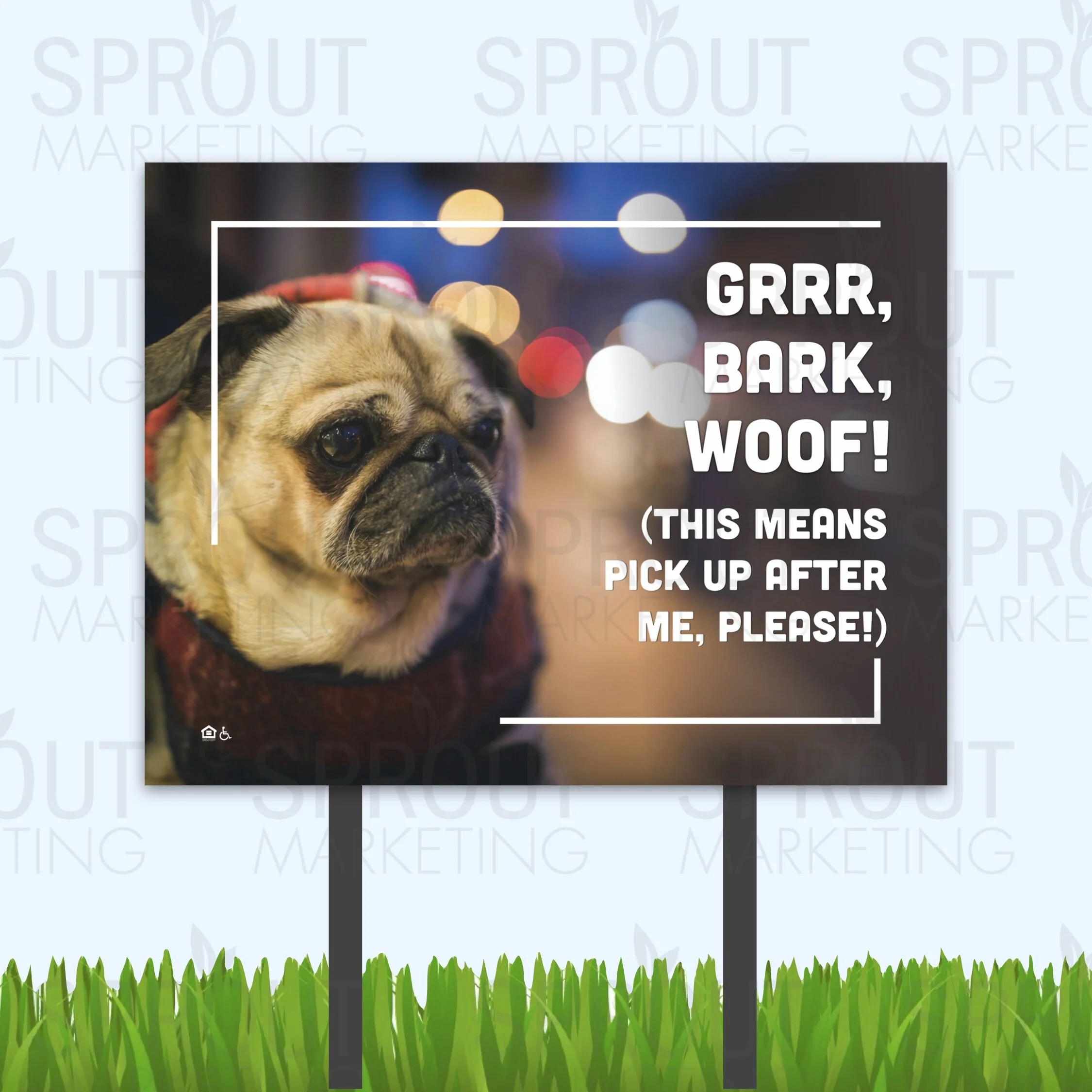 Bandit Sign: Grrr Pet Pick-Up [60206]