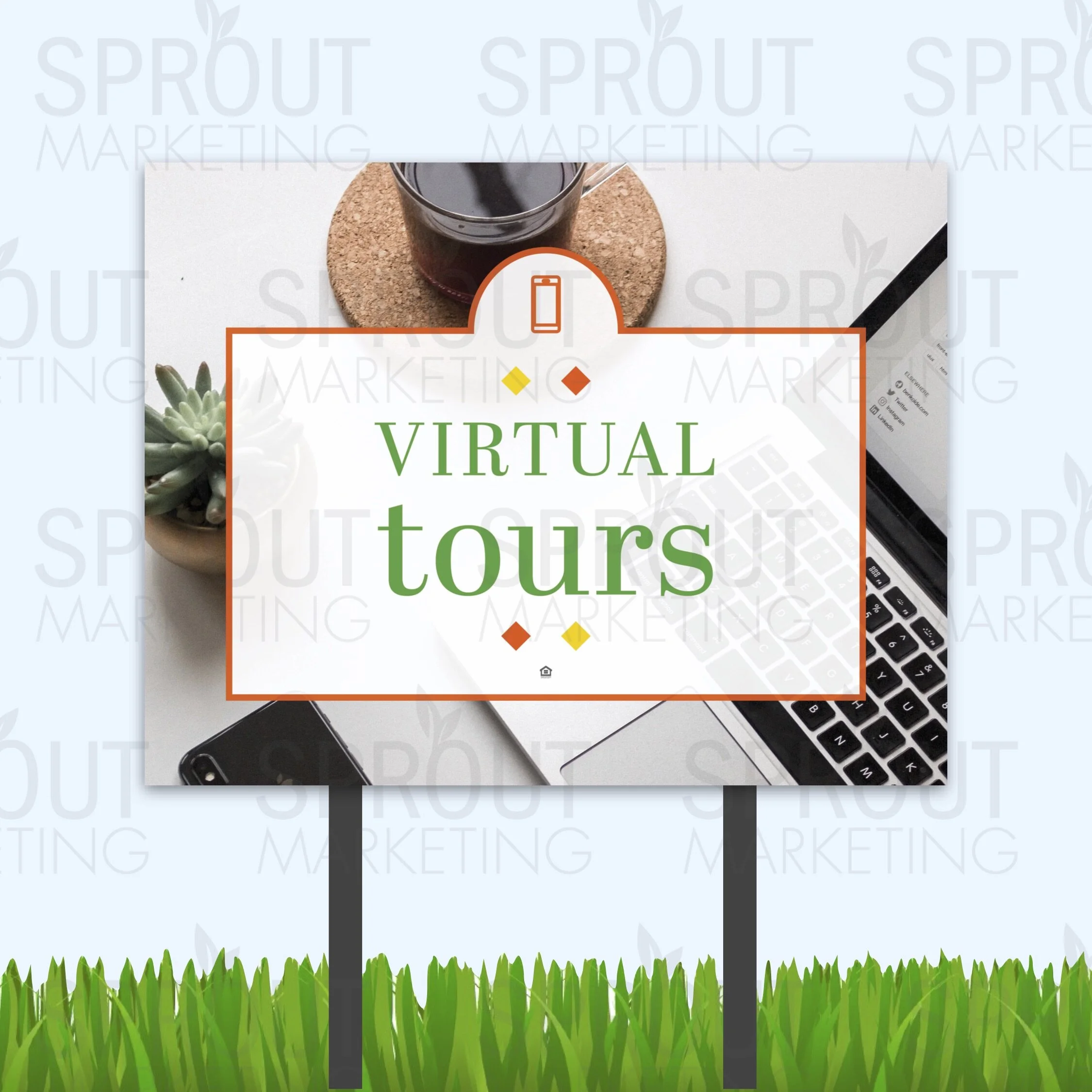 Bandit Sign: Boldly Fall Virtual Tours [62152]
