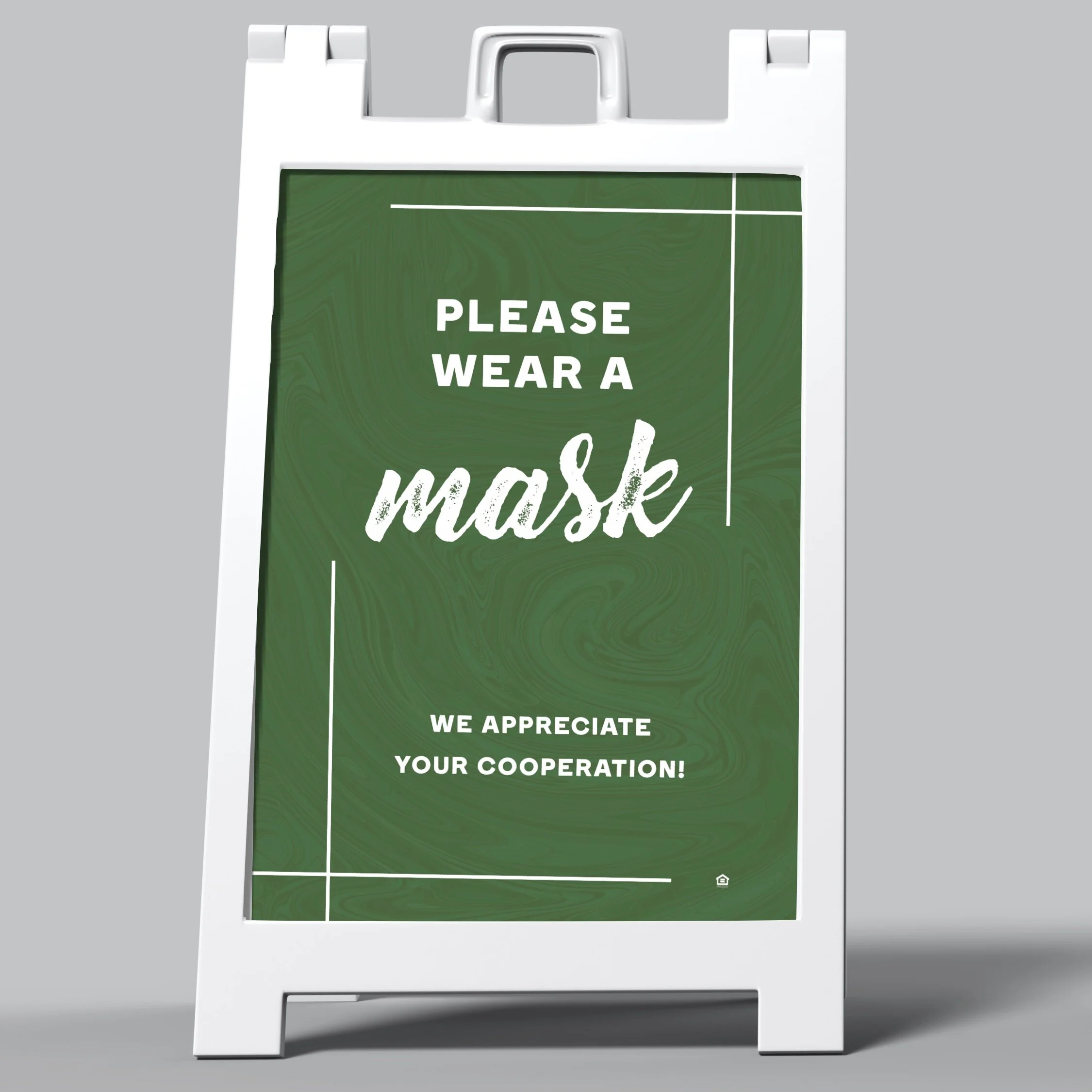 A-Frame Sign: Wear A Mask [SH1107]