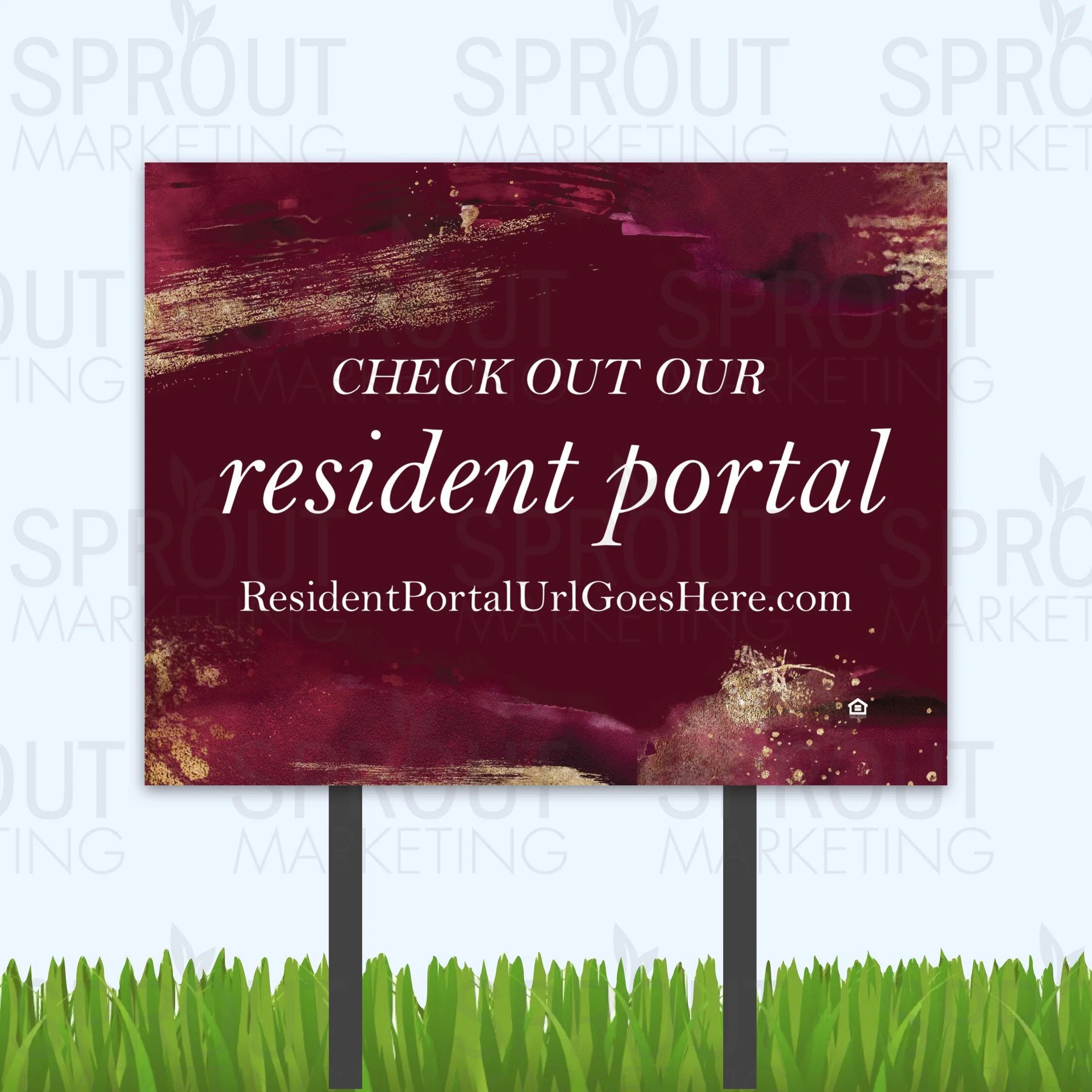 Customizable Bandit Sign: Resident Portal [62237-C]