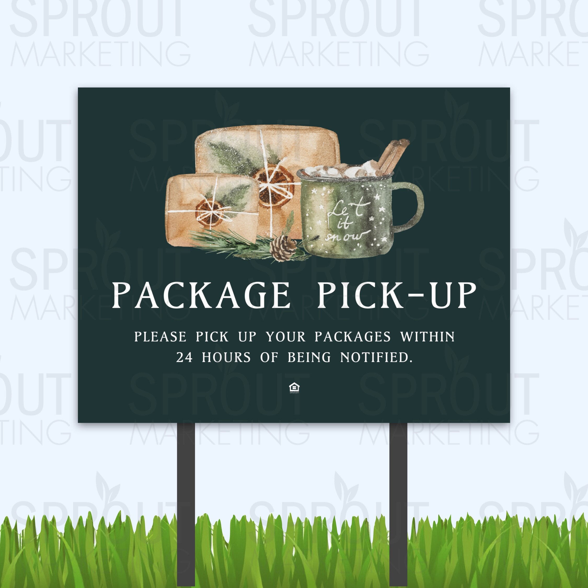 Bandit Sign: Package Pick-Up [62241]