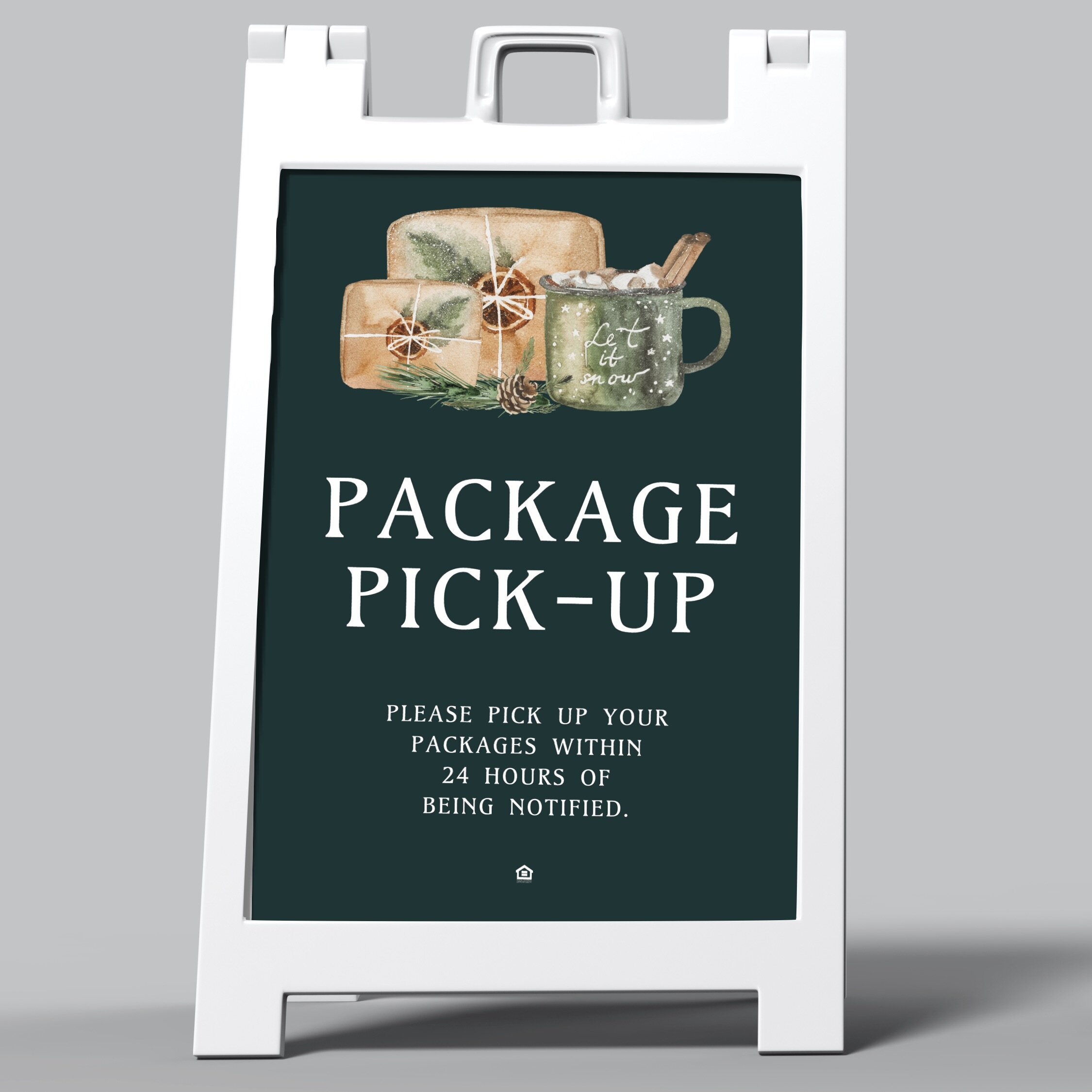 A-Frame Sign: Package Pick-Up [SH1118]