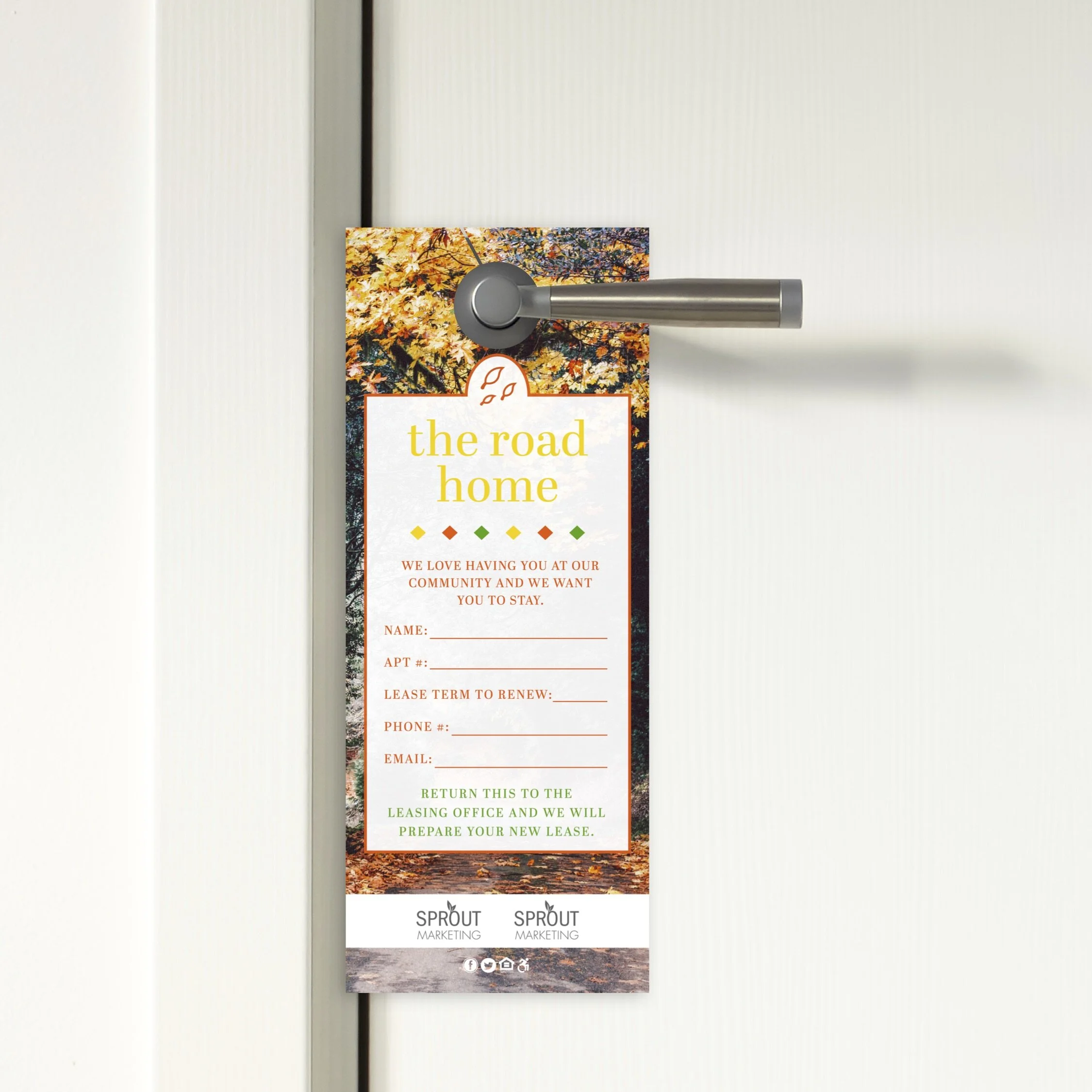 Door Hanger: Boldly Fall Renewal Form [5067-C]