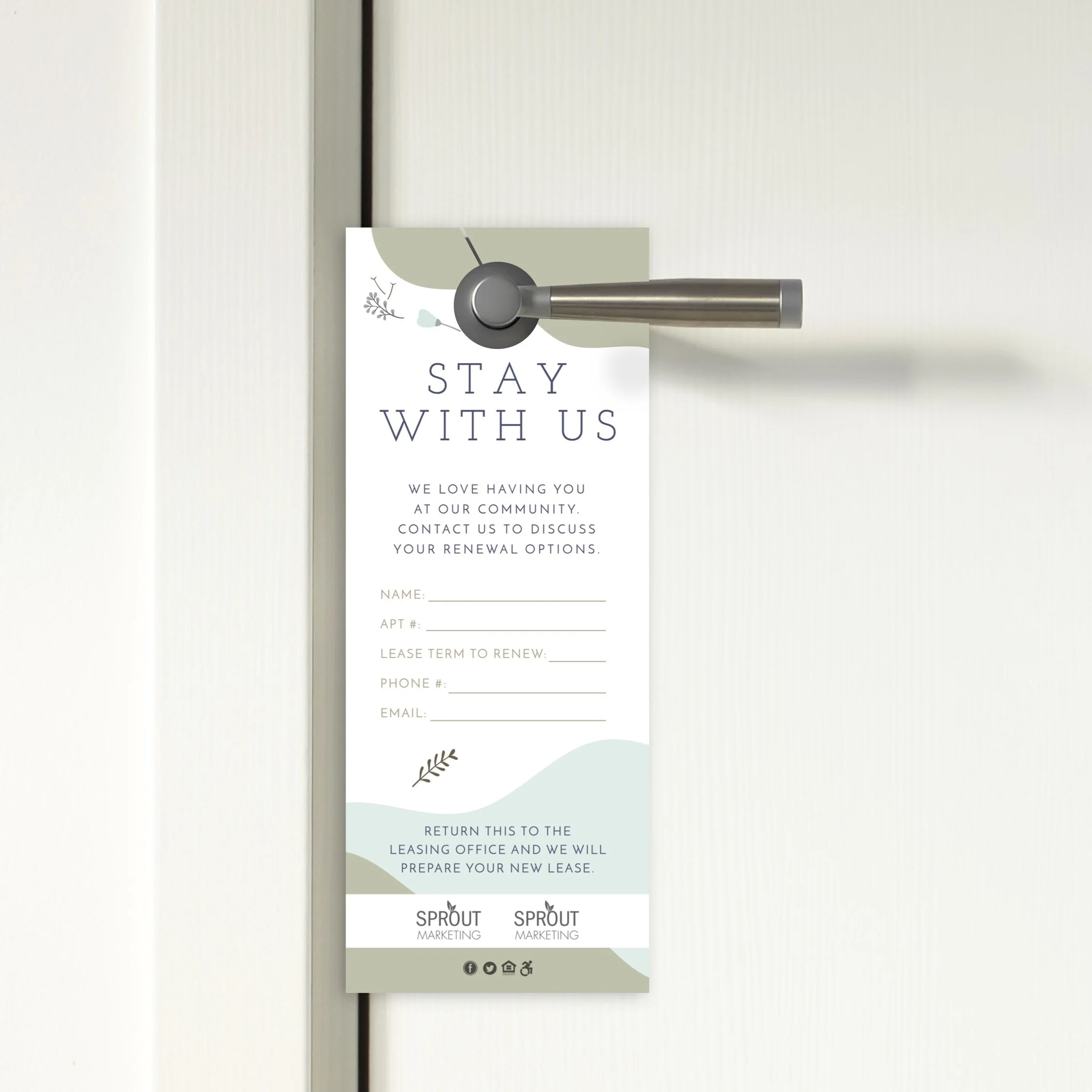 Door Hanger: Renewal Form [5068-C]