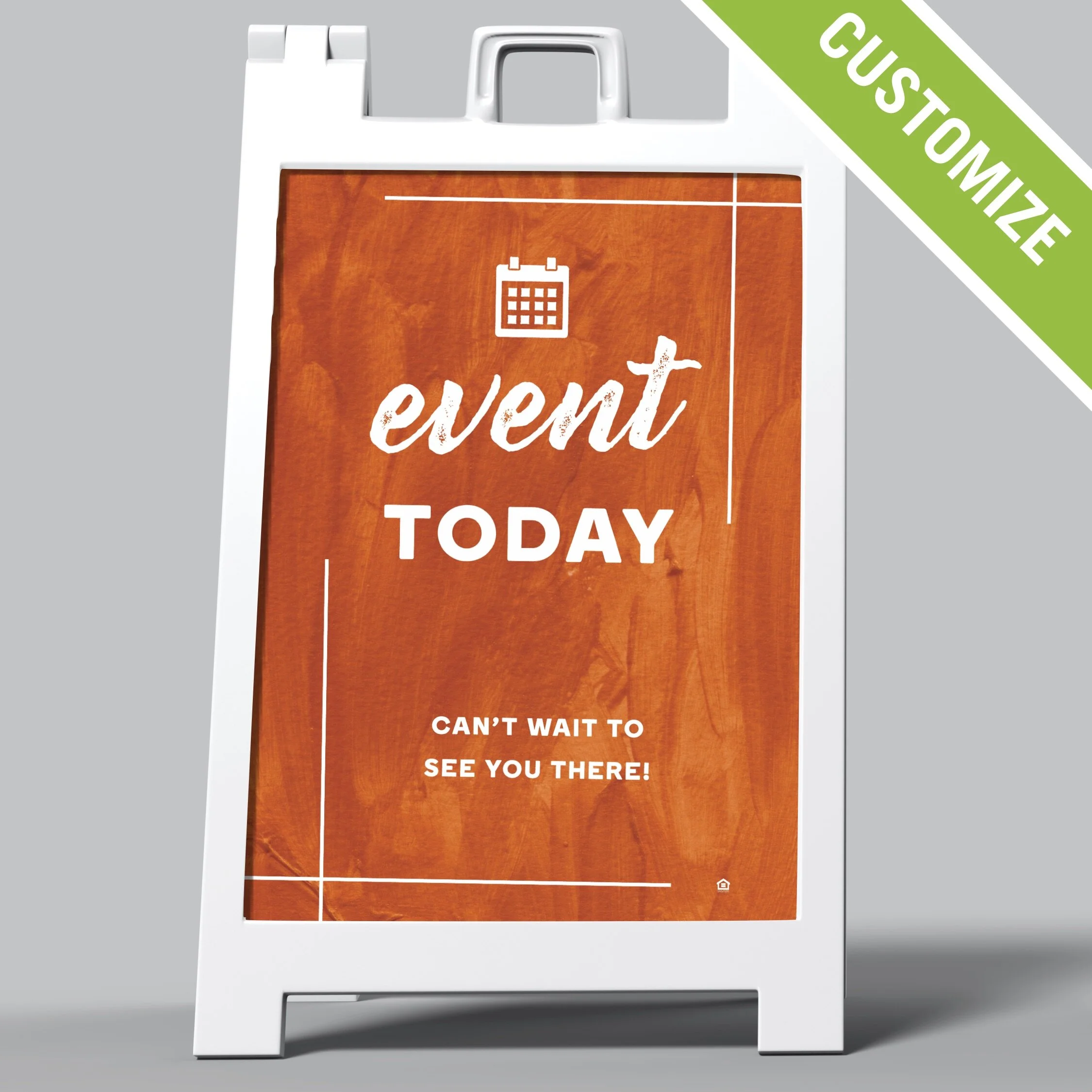 Customized A-Frame Sign: Event Today [SH1110-C]