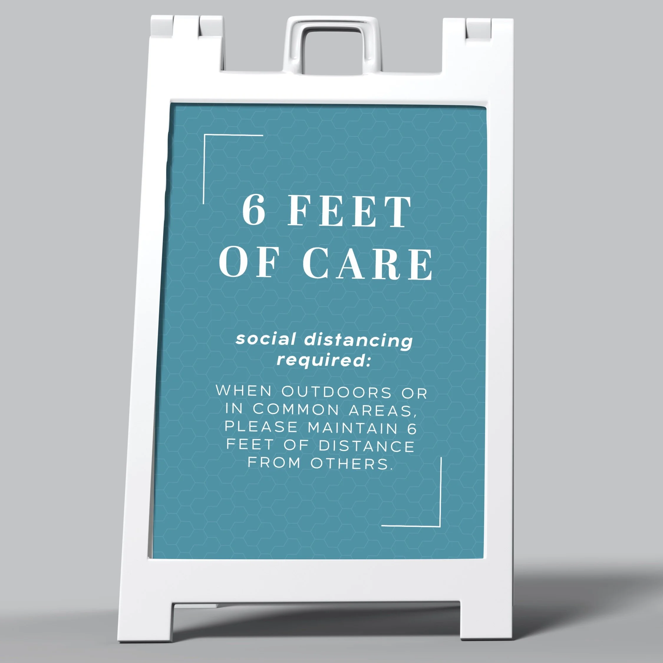 A-Frame Sign: Social Distancing [SH1108]