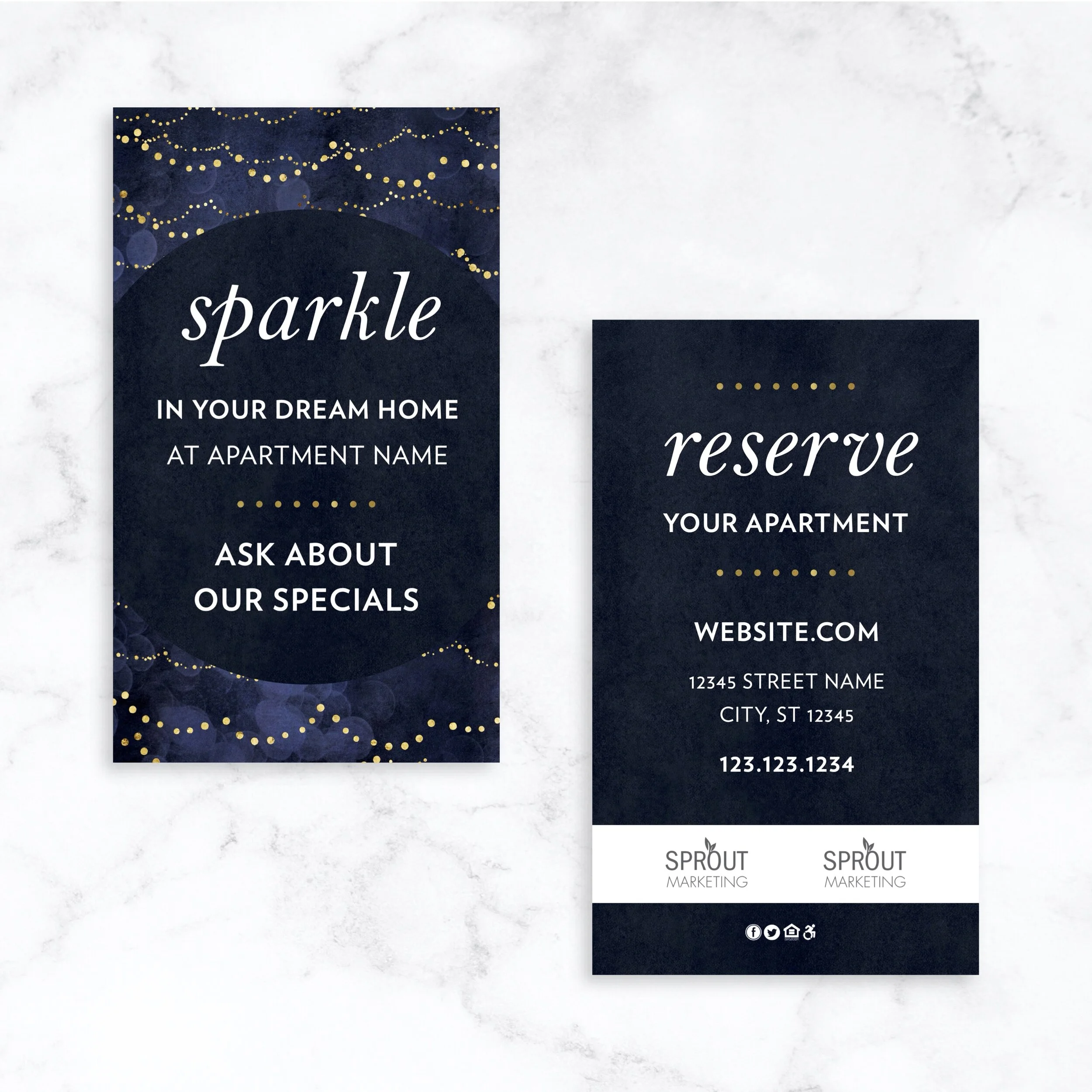 Customizable Customizable Business Card: Sparkle In Your Dream Home [BC1049-C]