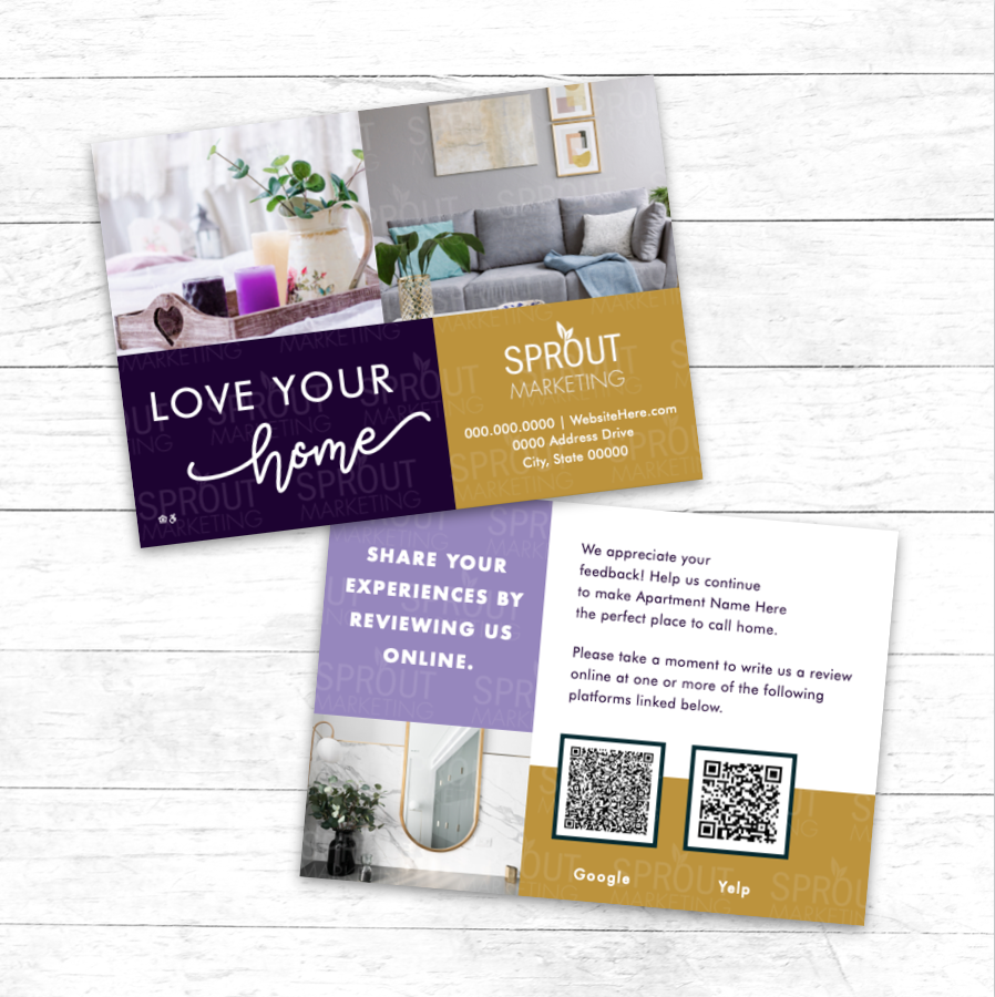 Customizable Postcard: Online Reviews [PC1032-C]