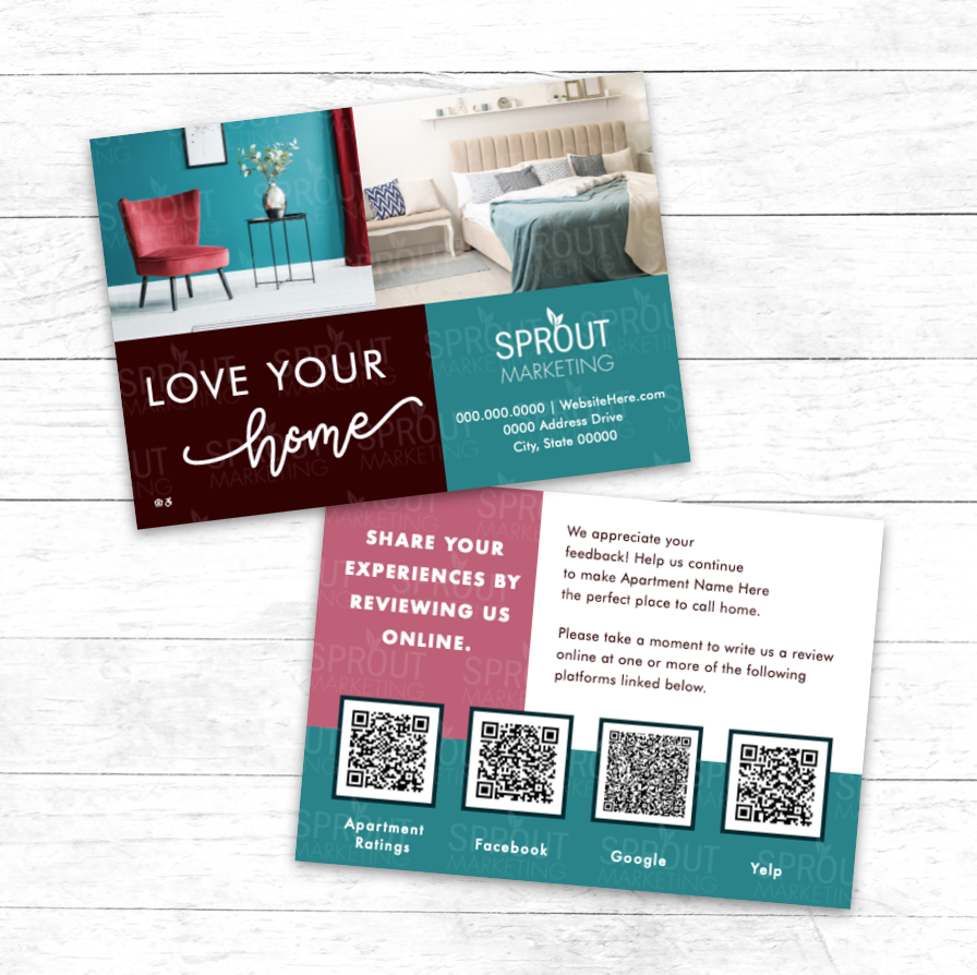 Customizable Postcard: Online Reviews [PC1033-C] 