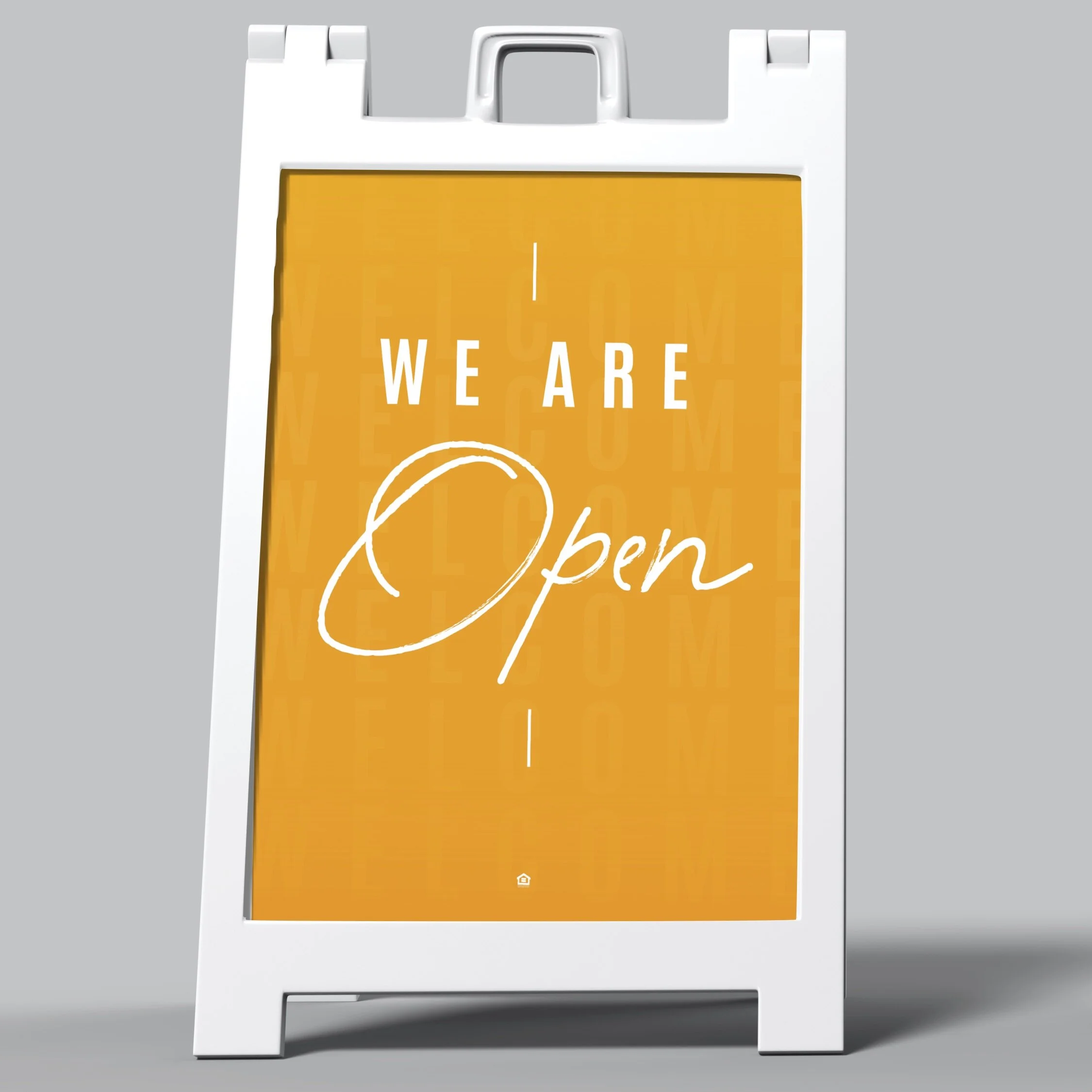 A-Frame Sign: Summer Brights We're Open [SH1069]