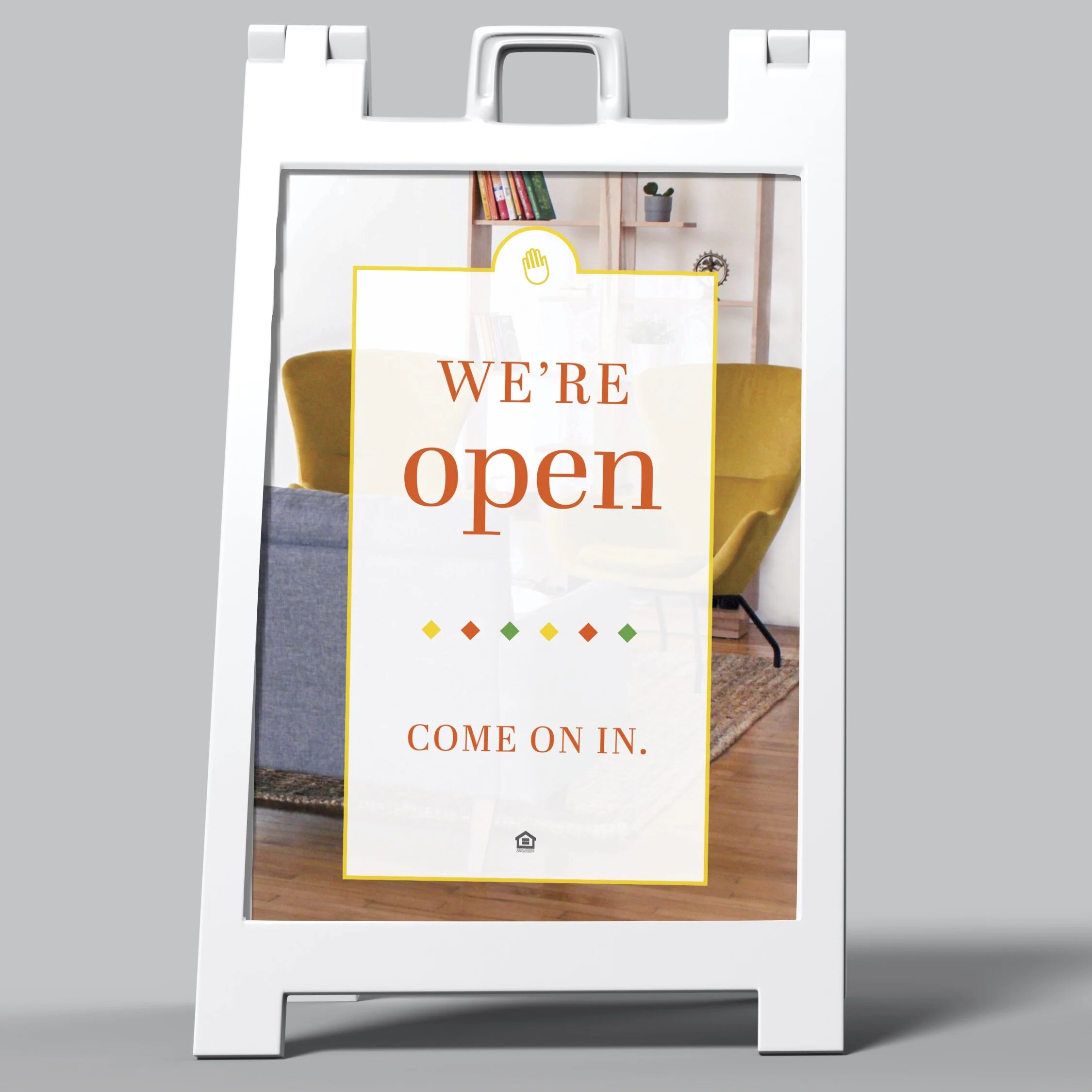 A-Frame Sign: Boldly Fall We're Open [SH1091]