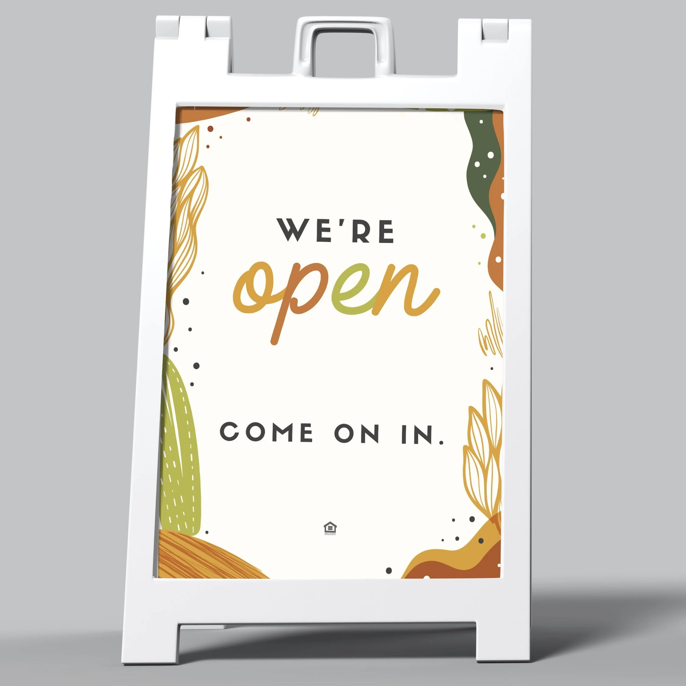 A-Frame Sign: Fall We're Open [SH1092]