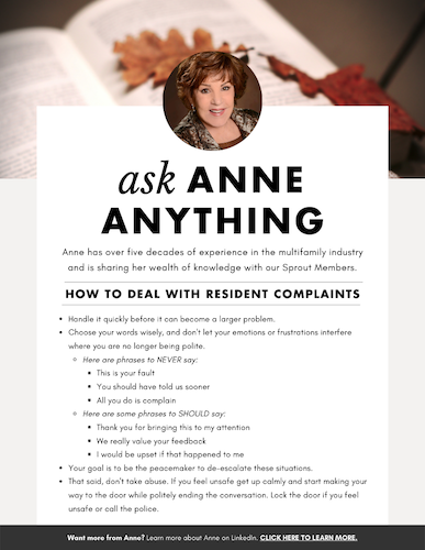 Resident Complaints Resource