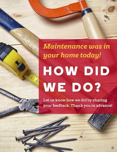 61729 - Maintenance Was In Your Home