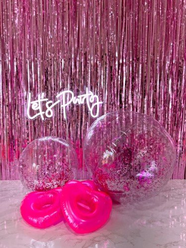 Stock Photo Pink Party Let's Party Beach Balls (3).jpg
