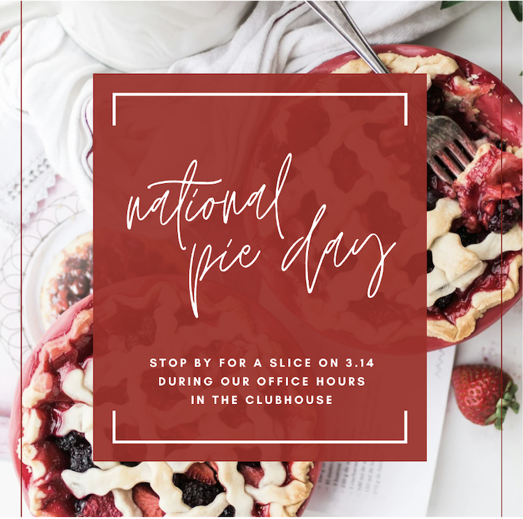 NATIONAL PI(E) DAY Event