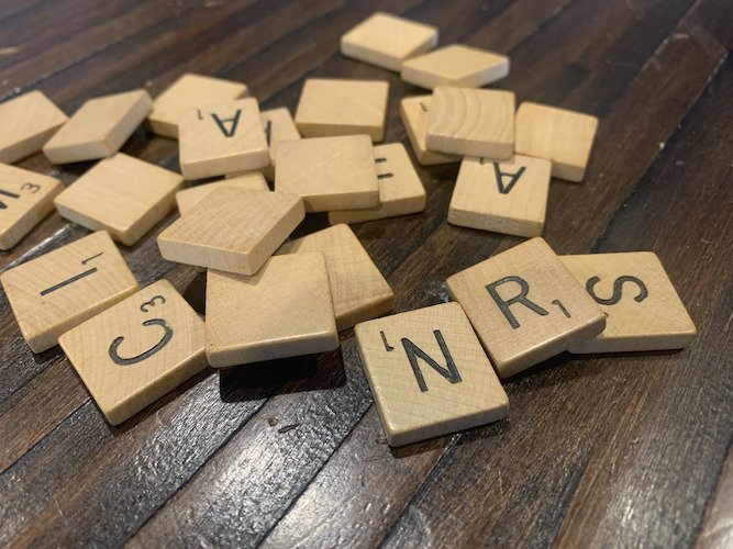 STOCK PHOTO SCRABBLE LETTERS-Socialpage