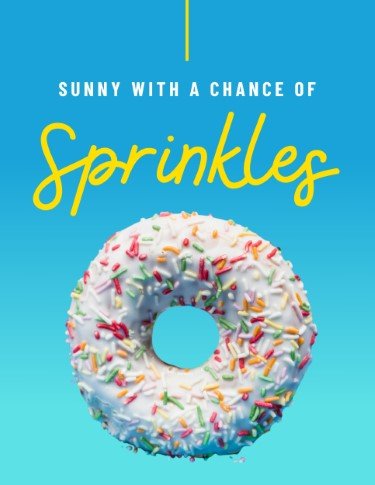 CA3969-Sprinkles Donut Sunny With A Chance Sign.jpg