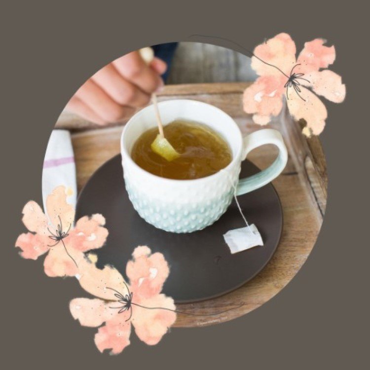 Stock Photo Coffee Flowers Circle Brown.jpg