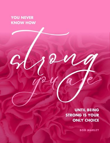 CA4512-BCA Pink Your Space Bob Marley Quote.jpg
