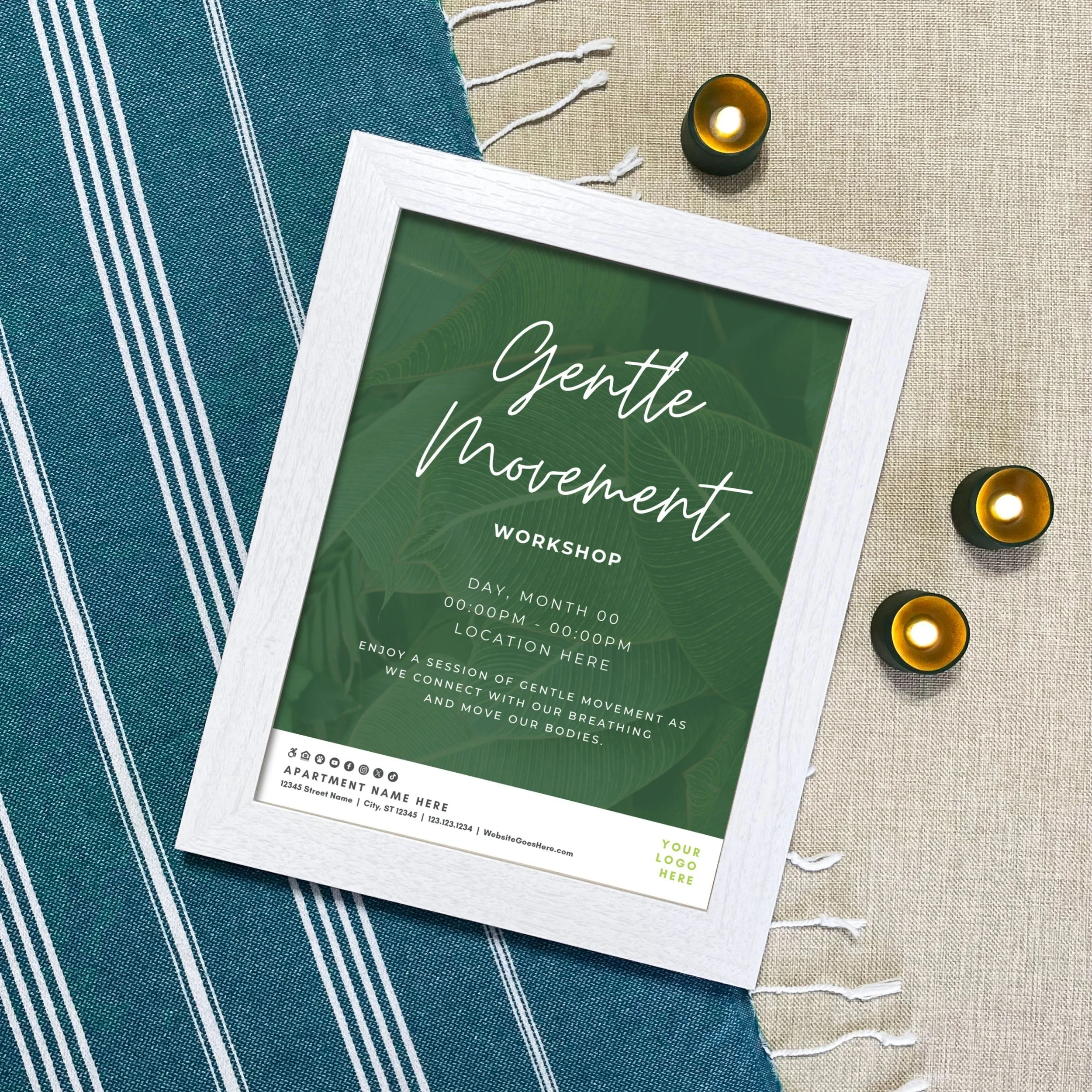 Gentle Movement &amp; Candlelight Yoga Event Ideas