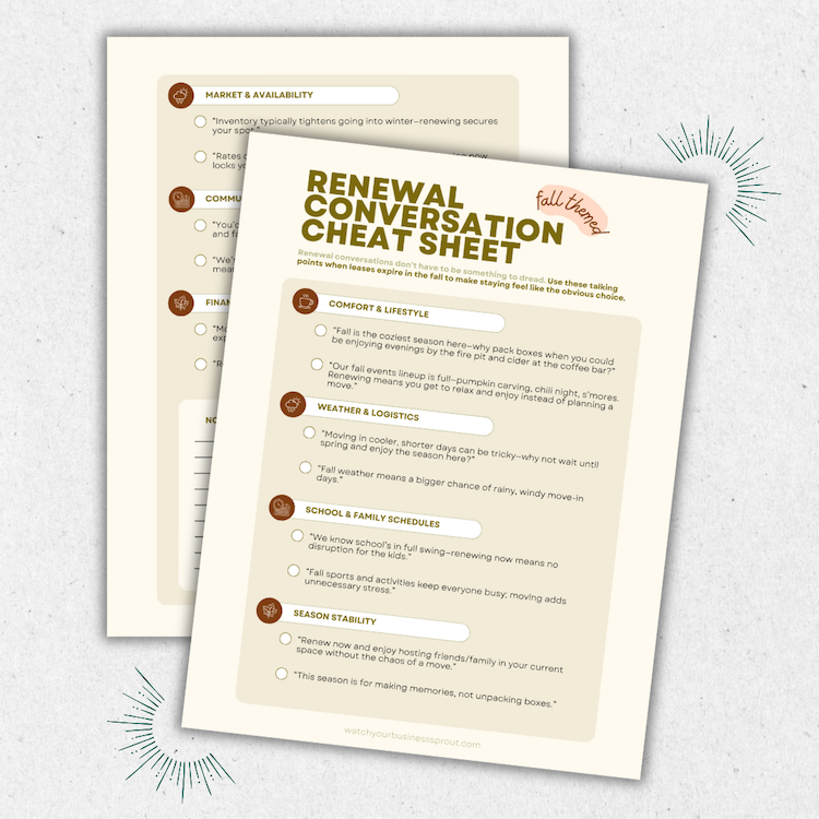 Renewal Conversations for the Fall Season