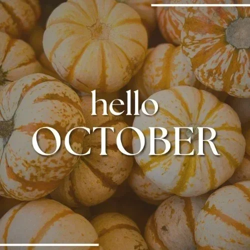HELLO OCTOBER + INTL COFFEE DAY + INTL OLDER PERSONS DAY