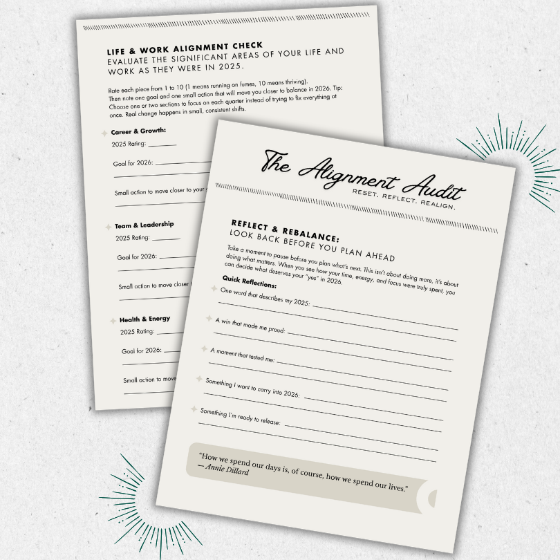 The Alignment Audit: Reset Your Time, Energy, and Focus for 2026 + Wallpapers