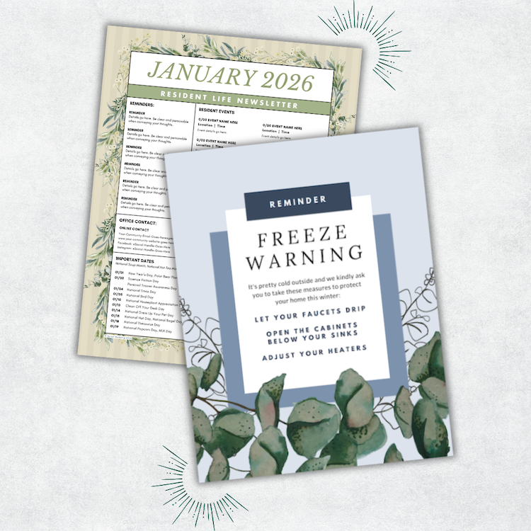 Newsletter Template &amp; January Notices