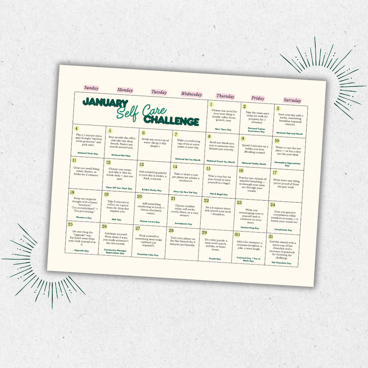 Just for You: Self-Care Challenge &amp; Quotes