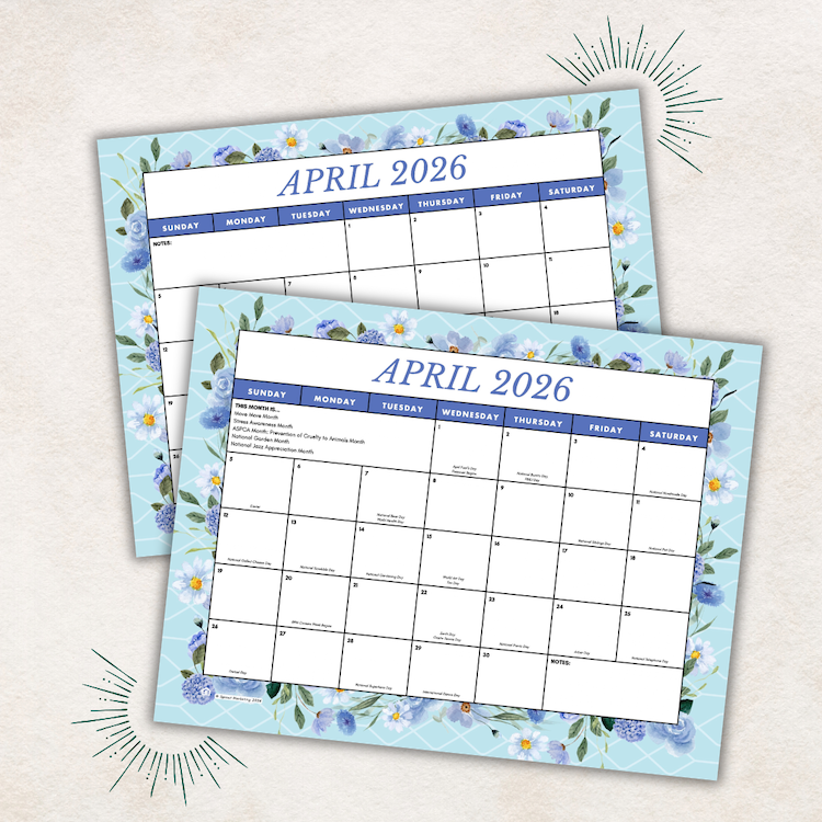April Member Preview &amp; Calendars