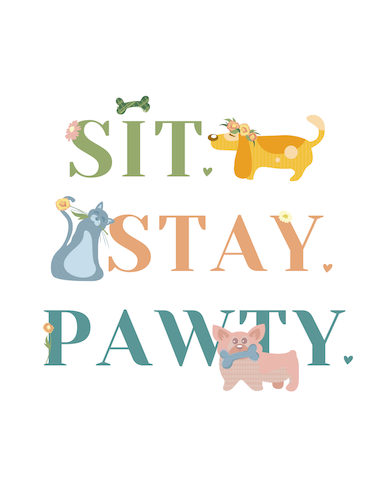 CA1444 Pet Site Stay Pawty Sign.png