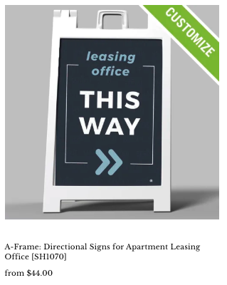 Leasing Office Directional A-Frame Mock.png