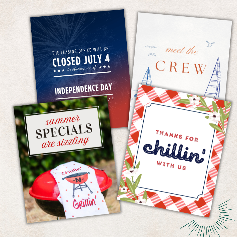 July Social Media Posts &amp; Planner