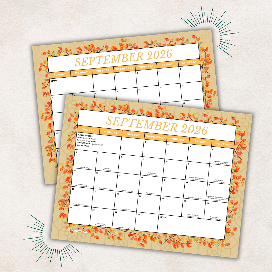September Member Preview &amp; Calendars