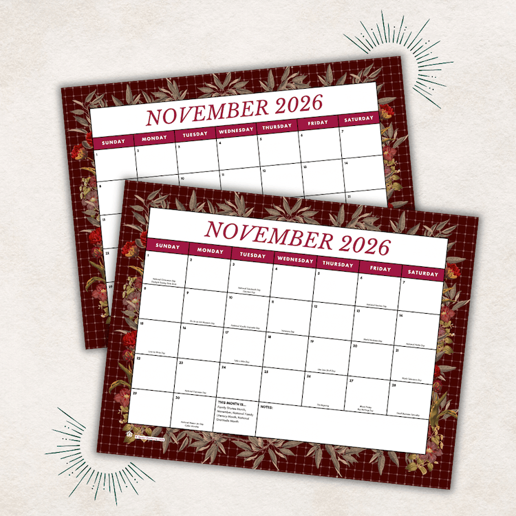 November Member Preview &amp; Calendars