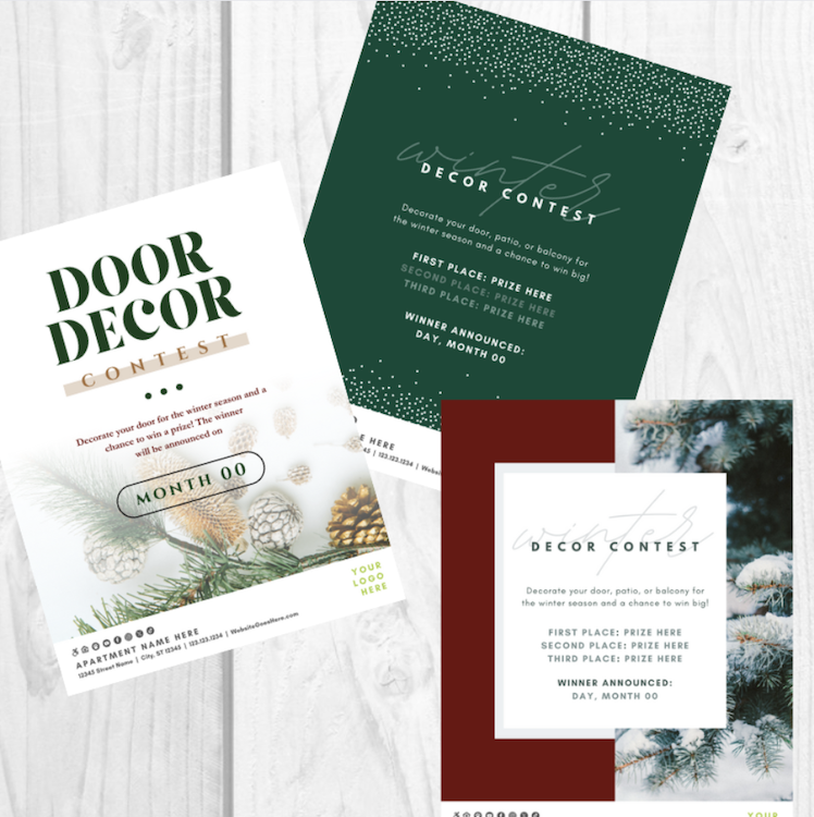 Winter Door Decor Contest