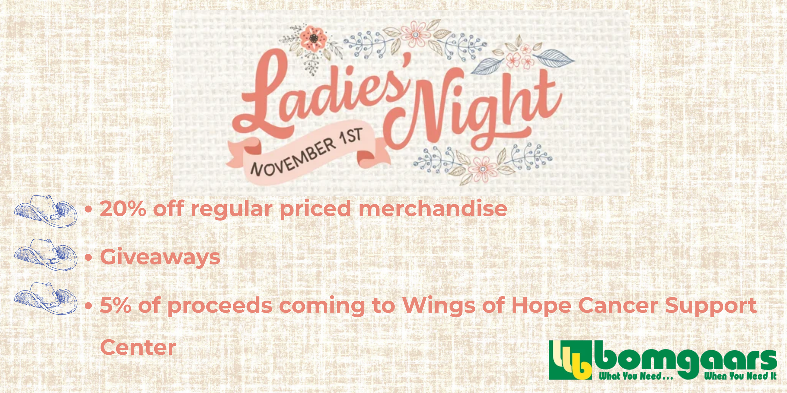 Bomgaars Ladies Night