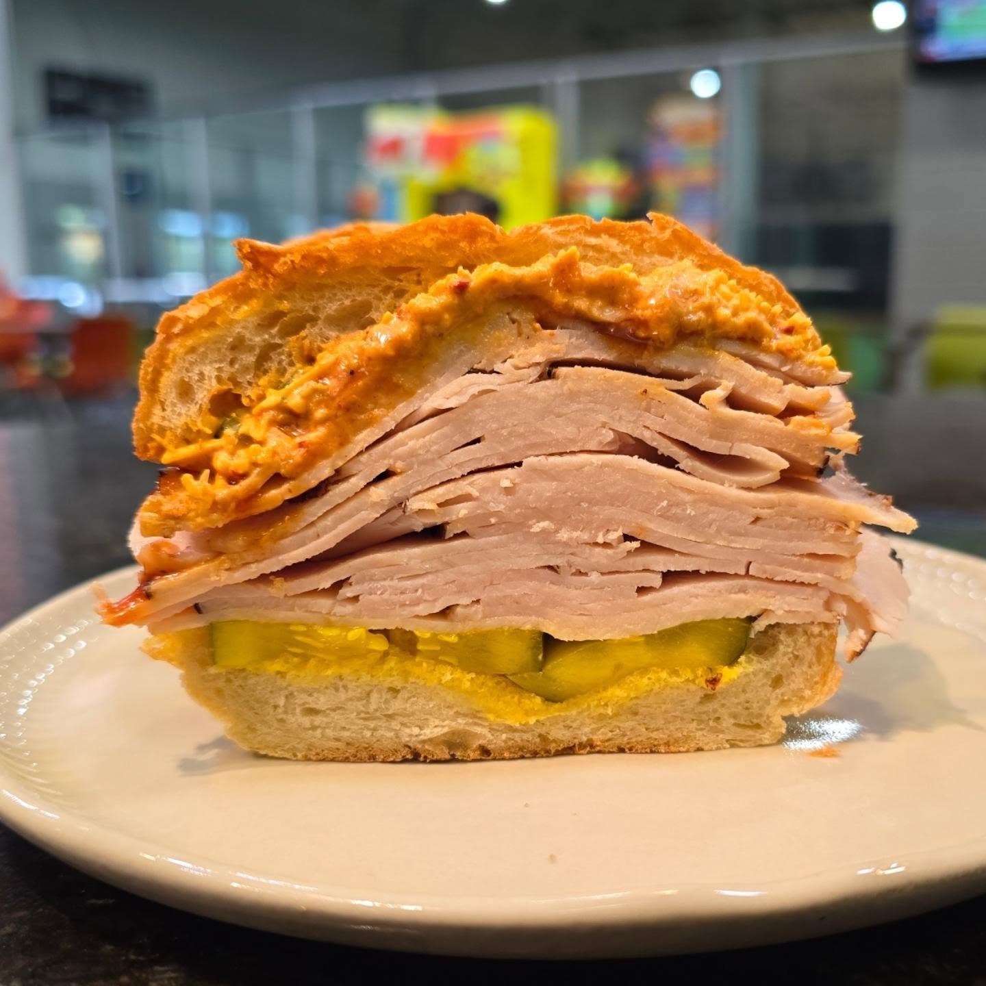 Did you know you can make any biscuit sandwich BIG? Thats exactly what we did to this Turkey &amp; Pimento Sandwich