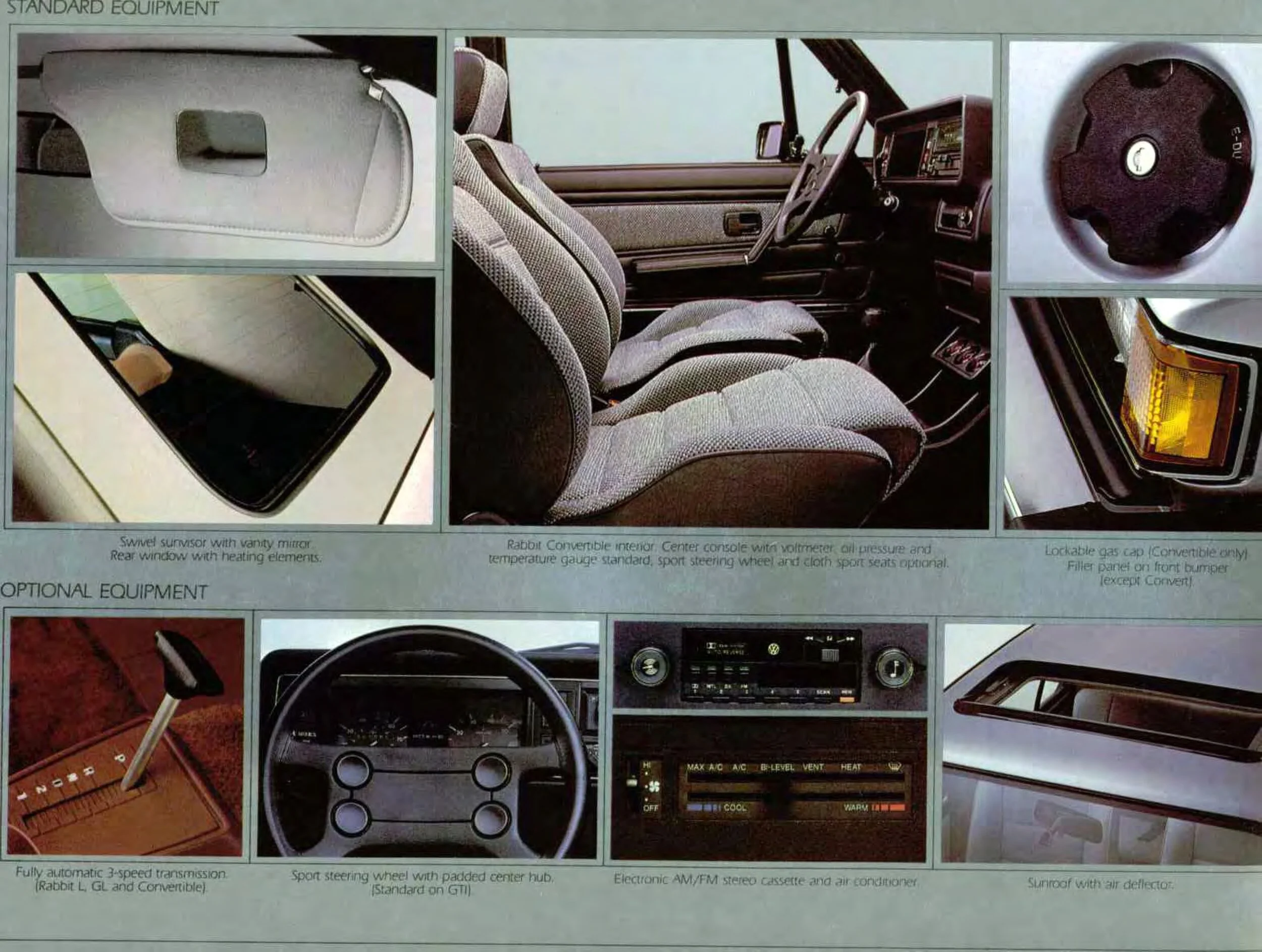 1983 VW Rabbit Interior