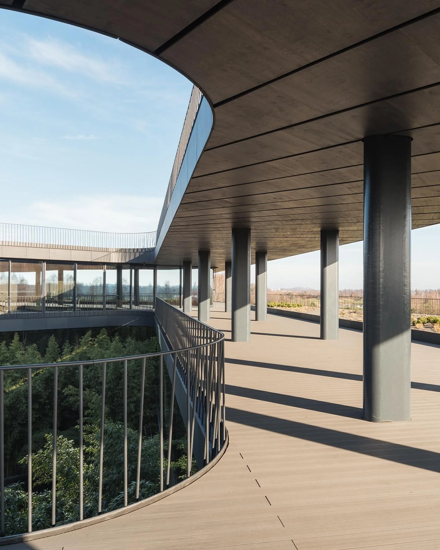 Atop the exterior terrace at the Press Glass HQ, designed by @koniorstudio 
_____________________________________________
#pressglass #poland #architecture #design @archdaily @archello @architizer @archrecordmag @dezeen @designboom @designmilk @divis