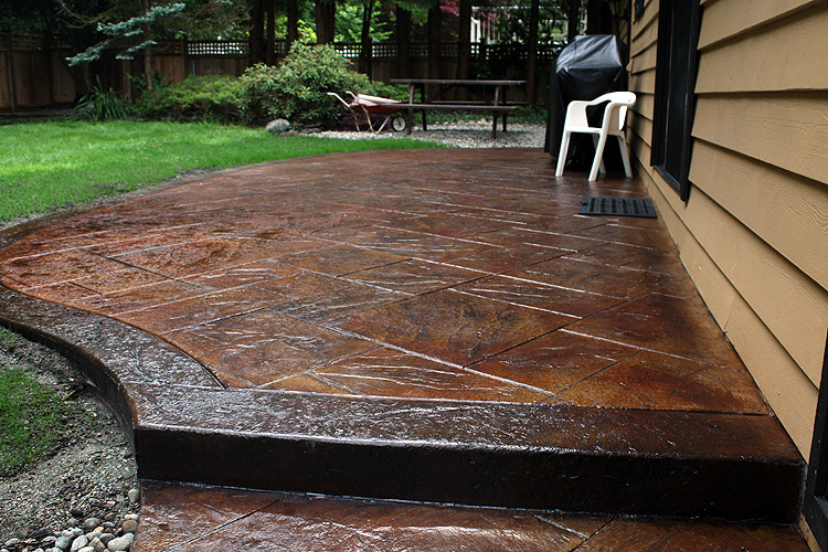 Is Stamped Concrete A Do It Yourself Project Spazio La Is Stamped Concrete A Do It Yourself, Stamped Concrete Patio Cost Diy