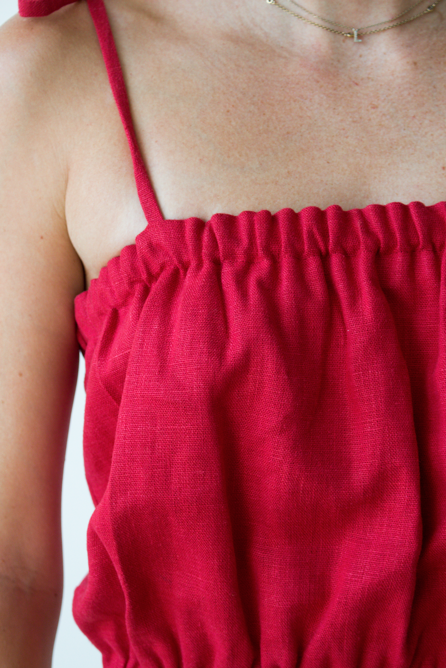 raspberry linen crop