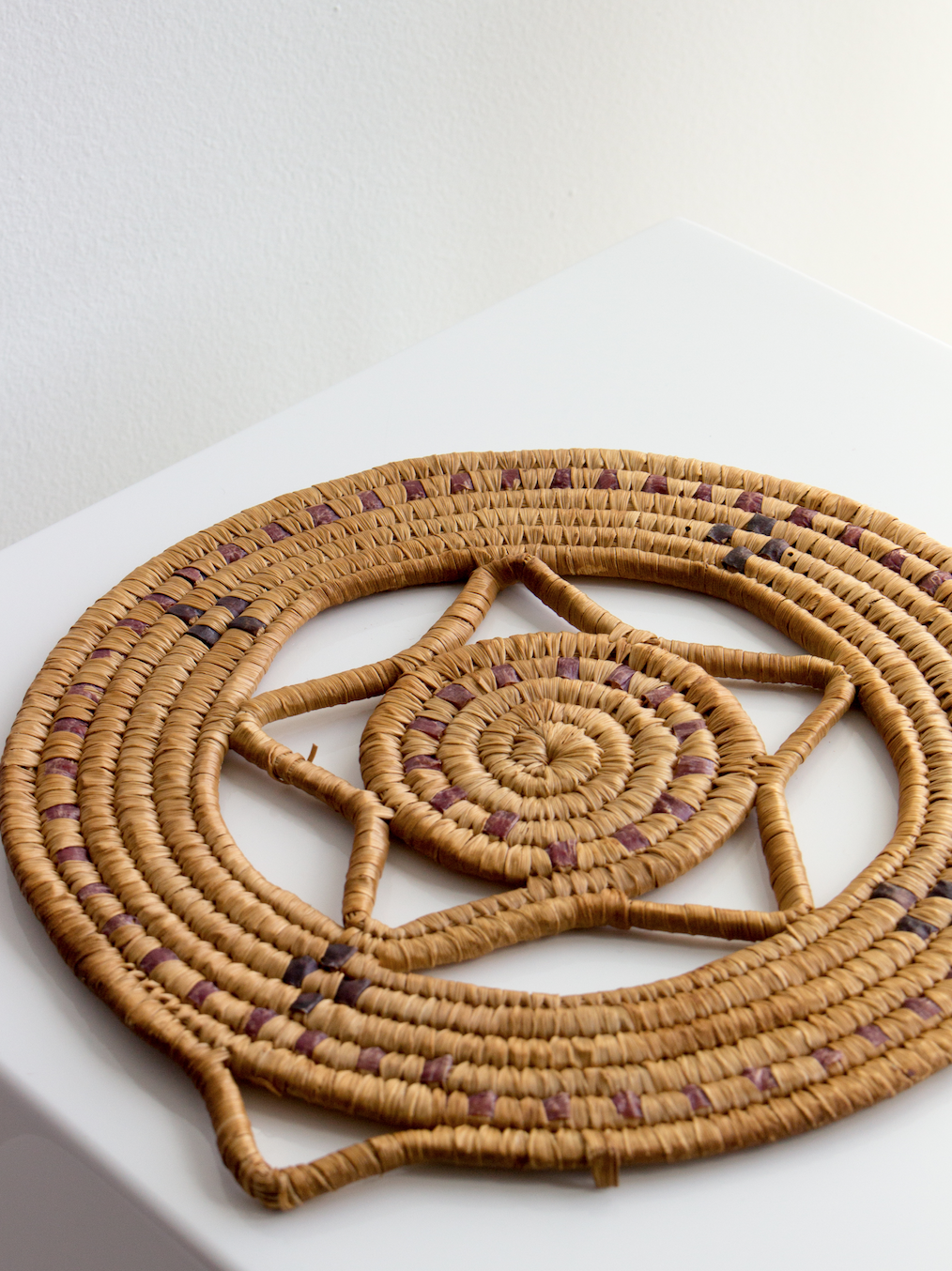 rattan pan coaster
