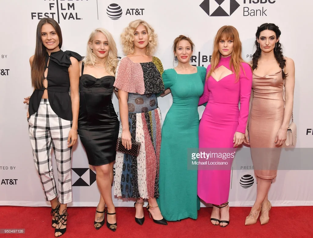 NEW YORK, NY - APRIL 23: (L-R) Elena Ghenoiu, Jemima Kirke, Lola Kirke, Emma Forrest, Alice Eve and Chloe Catherine Kim attend the screening of 'Untogether' during the 2018 Tribeca Film Festival at SVA Theatre on April 23, 2018 in New York City. (Photo by Michael Loccisano/Getty Images for Tribeca Film Festival)