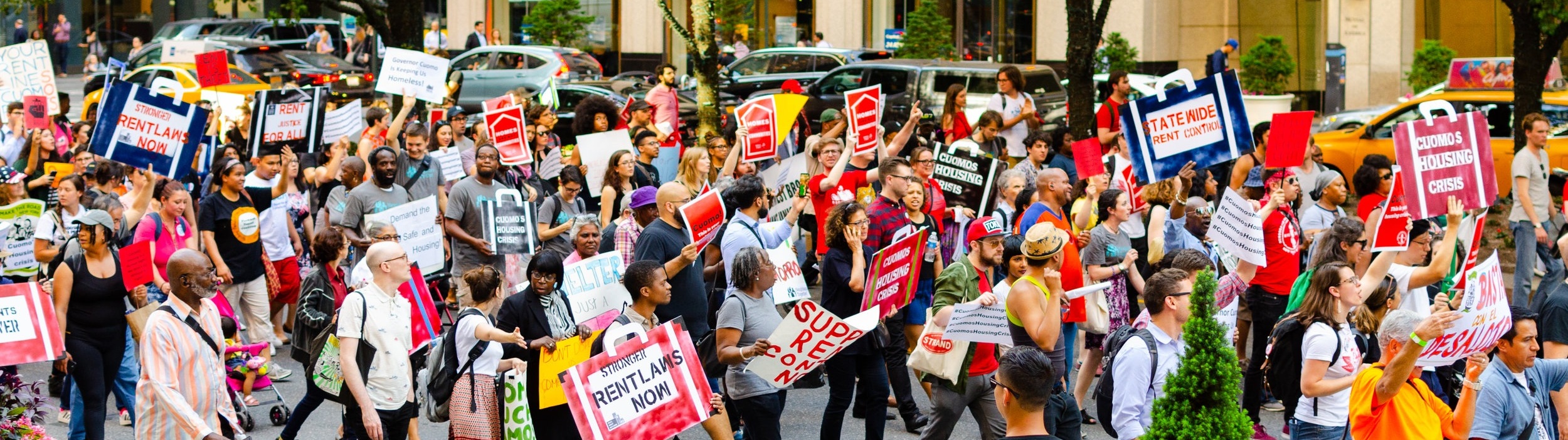 A Housing Justice for All protest in New York