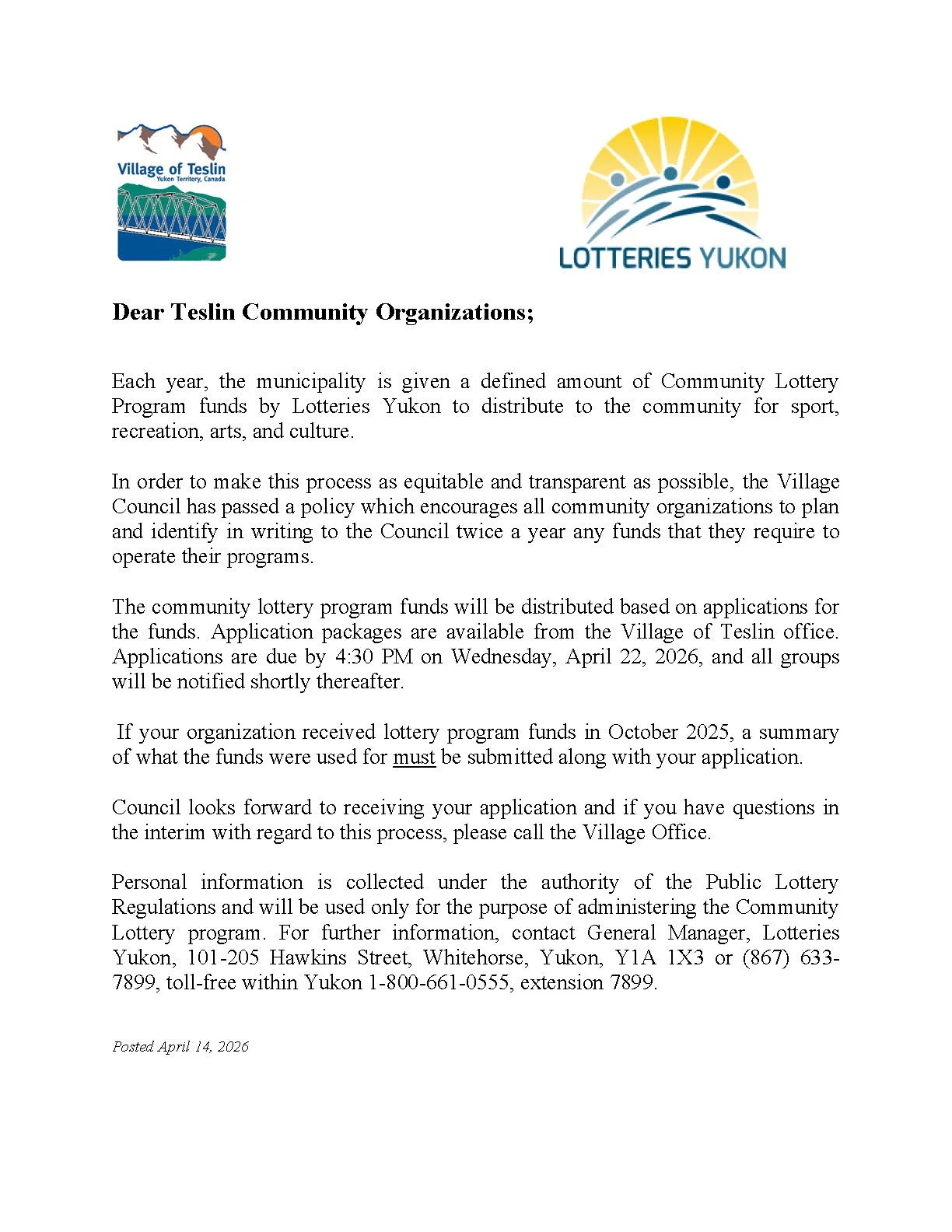 1st  Notice to Community for Donation Requests-April 2026.jpg