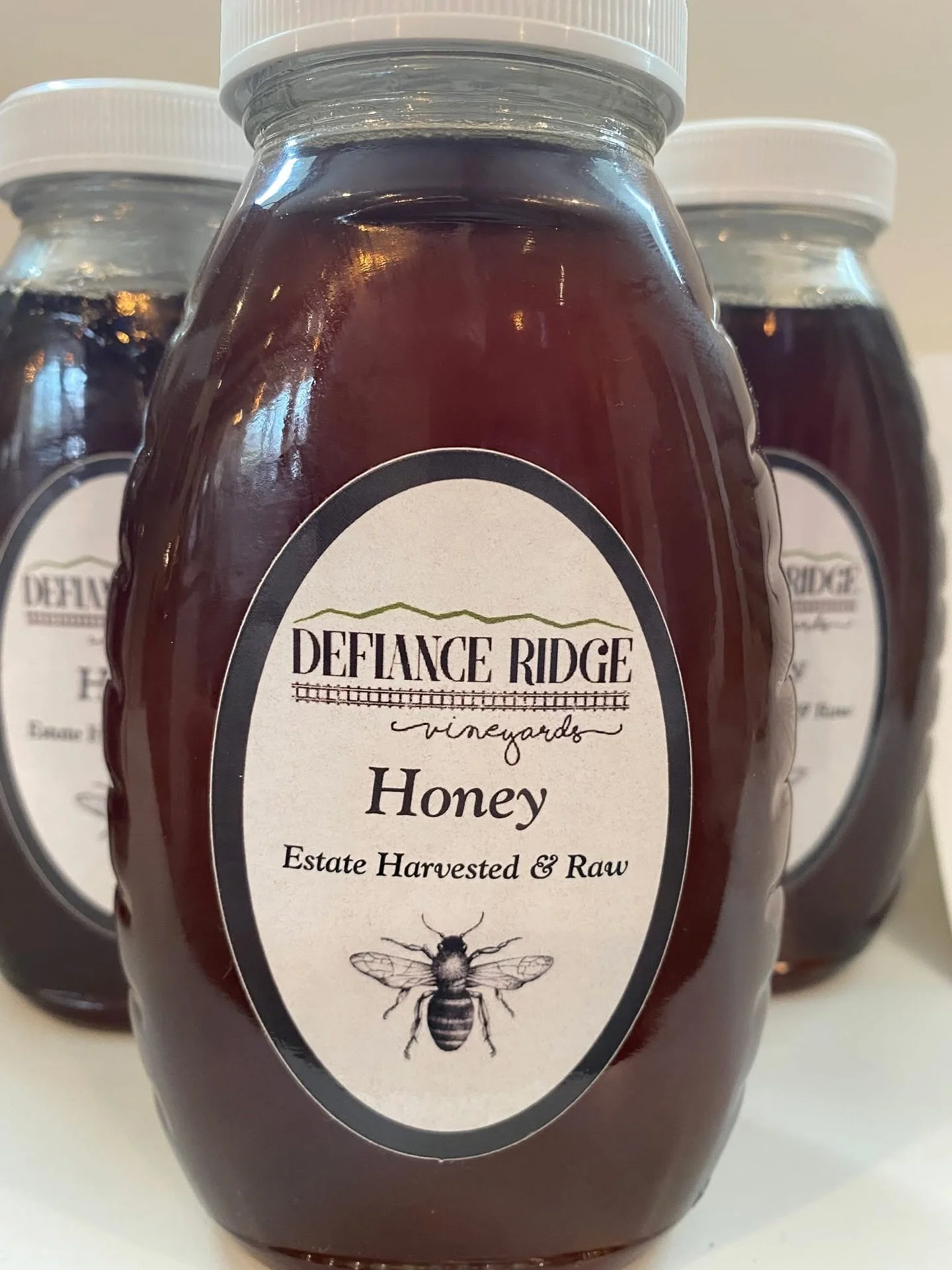π Estate Honey at Defiance Ridge π―
Our hillside hives are buzzing with life — and a fresh batch of DRV honey is almost here!
Harvested right on our property, this small-batch honey supports pollination across our gardens and vineyard landsc